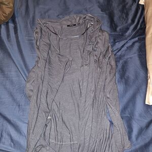 Apt. 9 Charcoal Open Front Cardigan